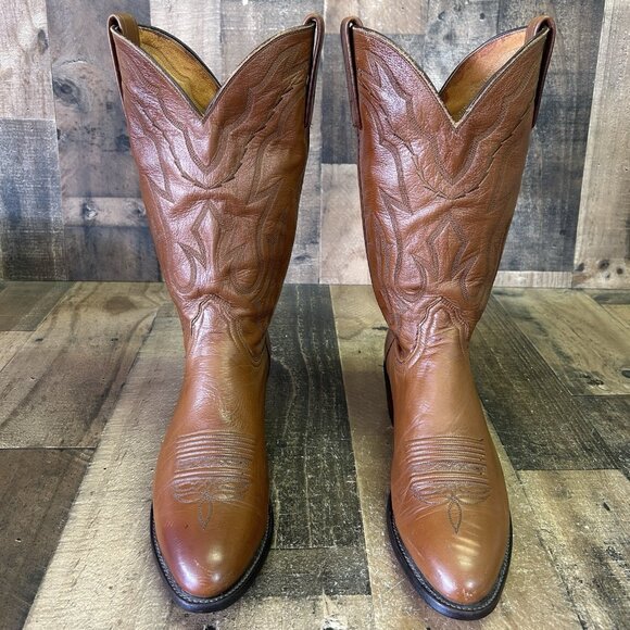 Lucchese 2000 Western T3097R4 Cowboy Boots Mens 10 D - Picture 9 of 12